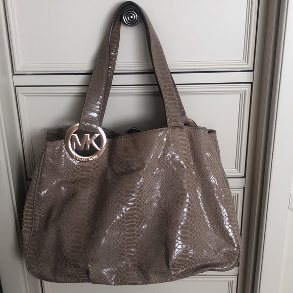 Michael Kors Snakeskin Handbag - Picture 2 of 9